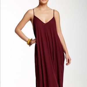 Love stitch burgundy Maxi